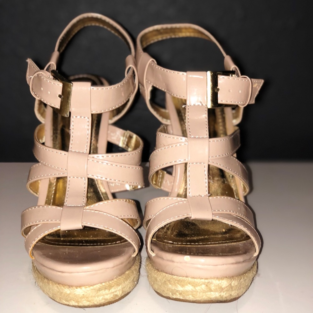 Just Fabulous Nude Wedges